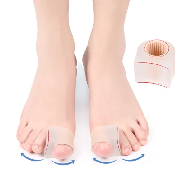 Gel Toe Separators for Overlapping Toes Bunions Big Toe Alignment Corrector and Spacer